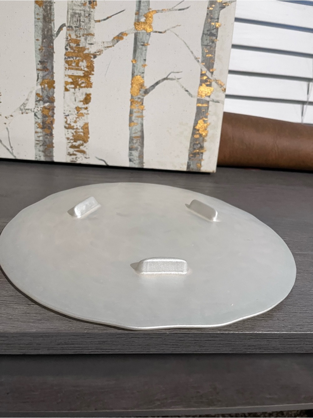 Pier One Frosted Ceramic Serving Platters - Set of 2 - Picture 5 of 5